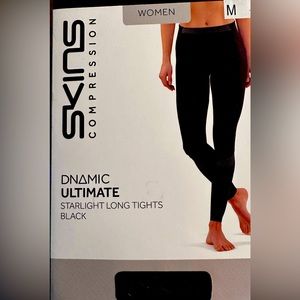 COPY - SKINS Compression long tights- for the serious athlete!! Black - NWT
